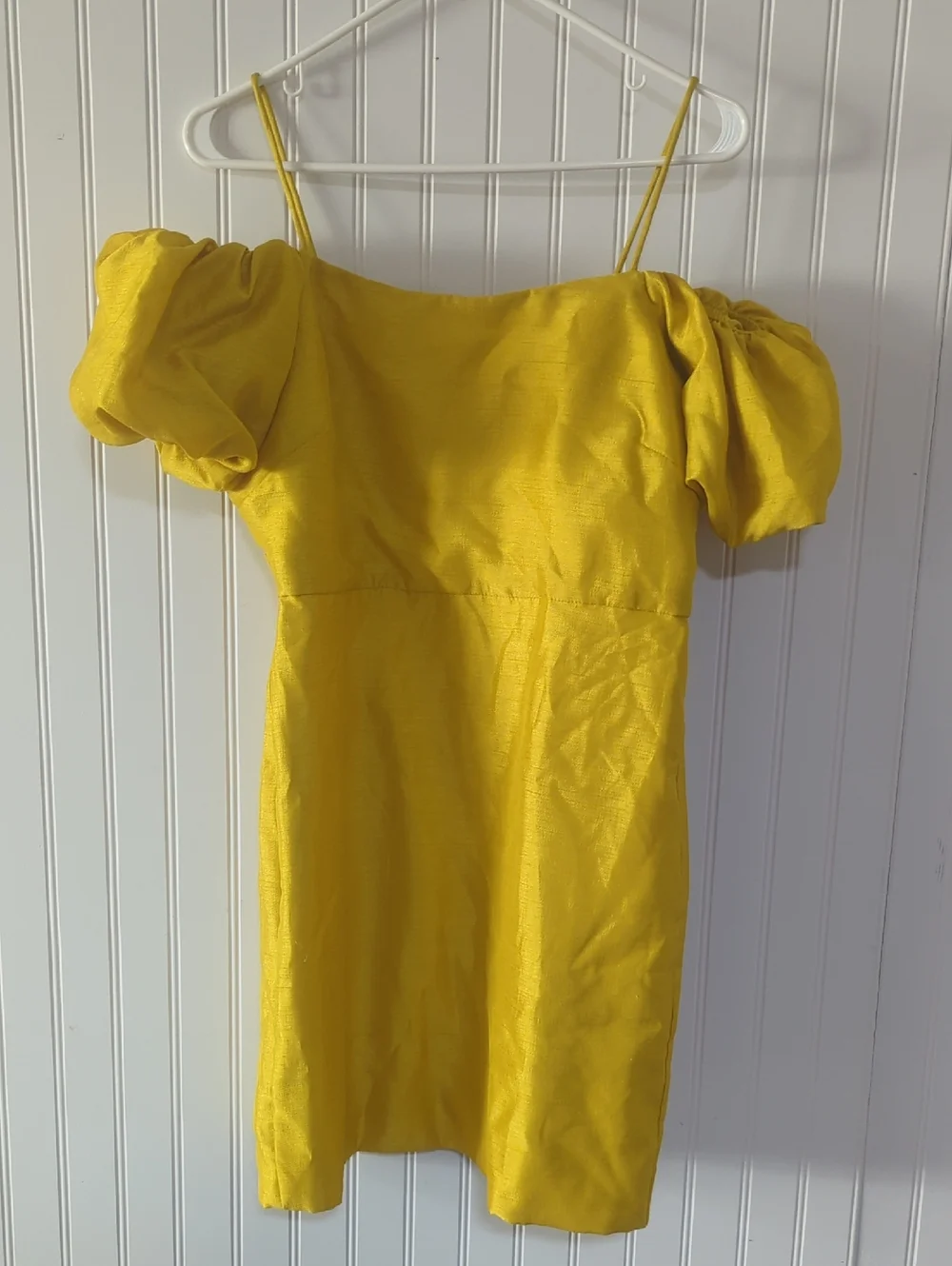 Anthropologie Let Me Be Slim Off-The-Shoulder Puff Sleeve Dress - Picture 2 of 6